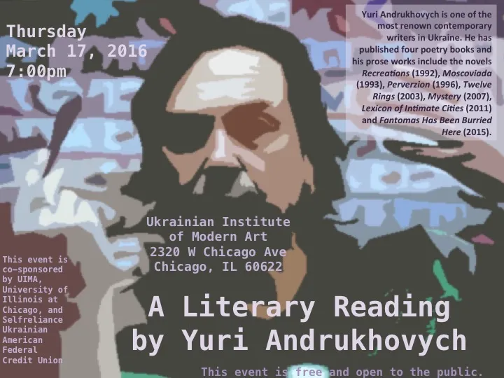 Literary Reading with Yuri Andrukhovych
