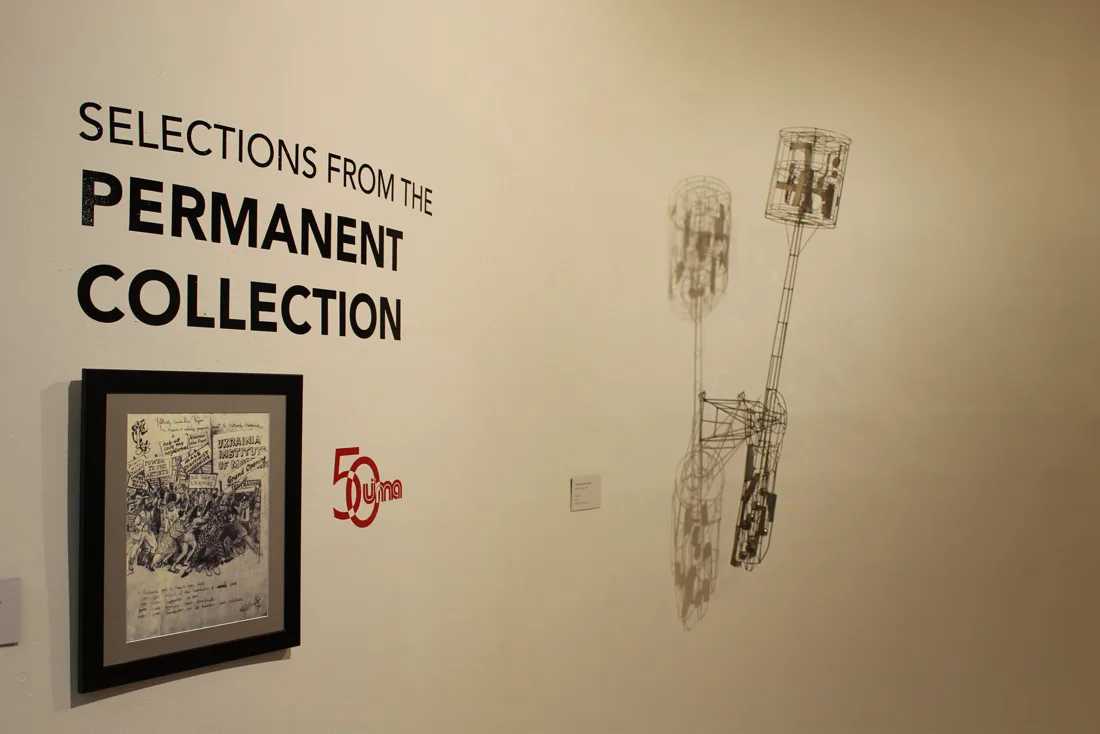 Installation view or artwork from Selections from the Permanent Collection In Honor of 50 Years