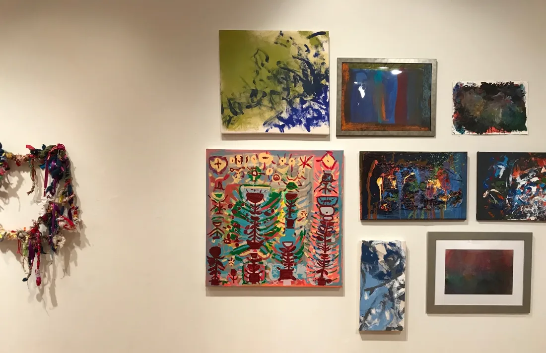 Installation view or artwork from A Is For Artist