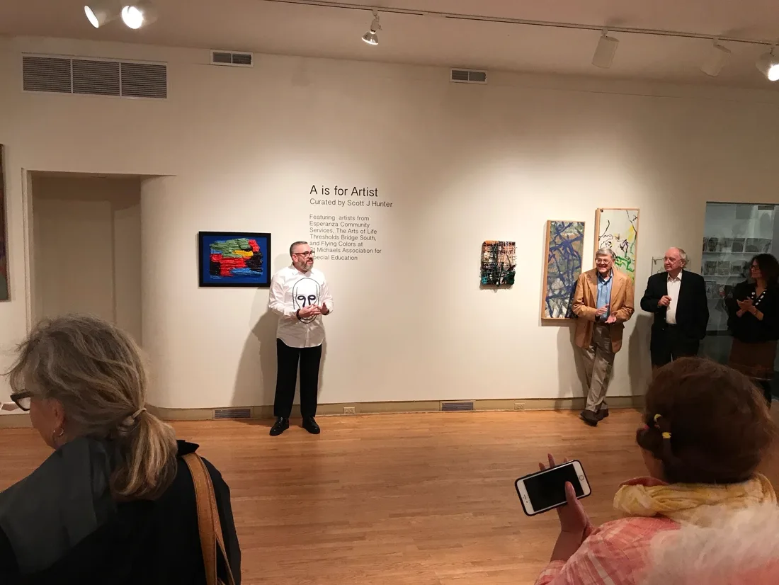 Installation view or artwork from A Is For Artist