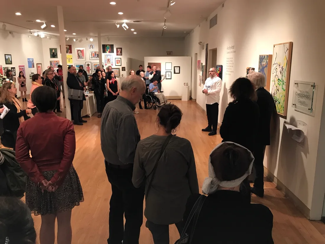 Installation view or artwork from A Is For Artist