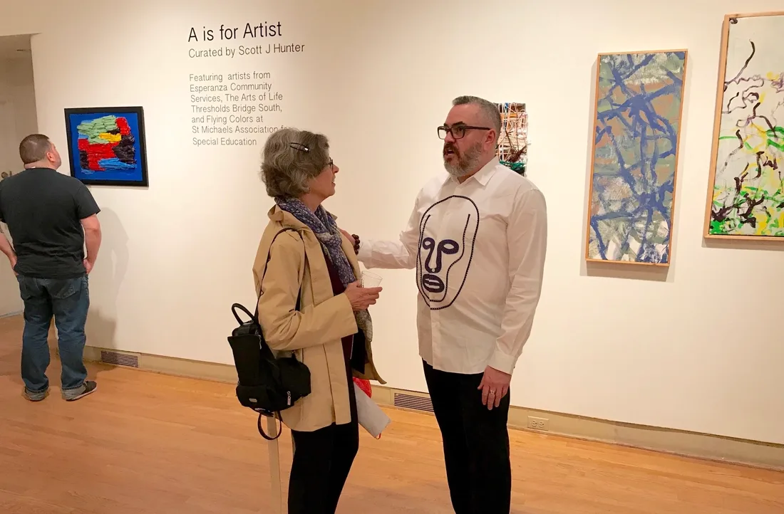 Installation view or artwork from A Is For Artist