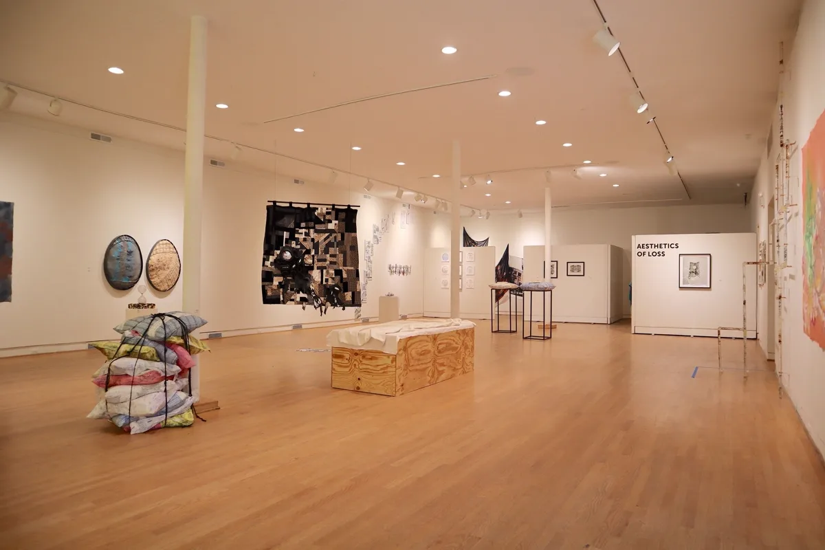 Installation view or artwork from Aesthetics of Loss