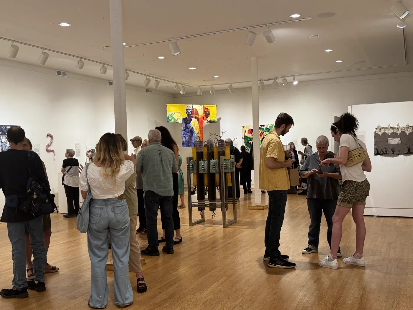 Installation view or artwork from Agency: Craft in Chicago from the 1970s-80s and Beyond