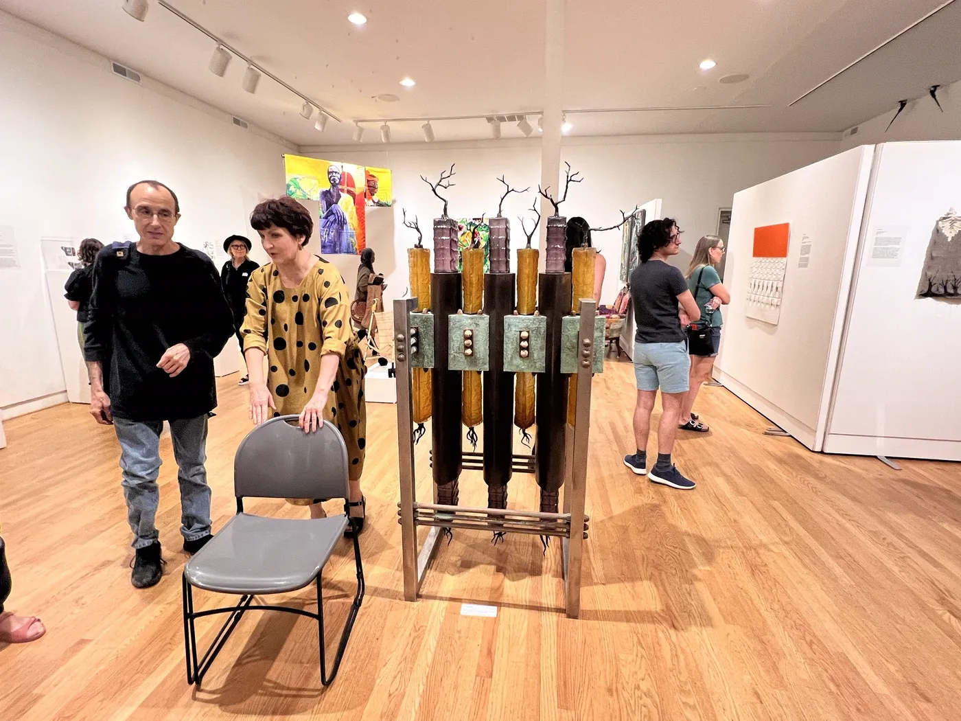 Installation view or artwork from Agency: Craft in Chicago from the 1970s-80s and Beyond