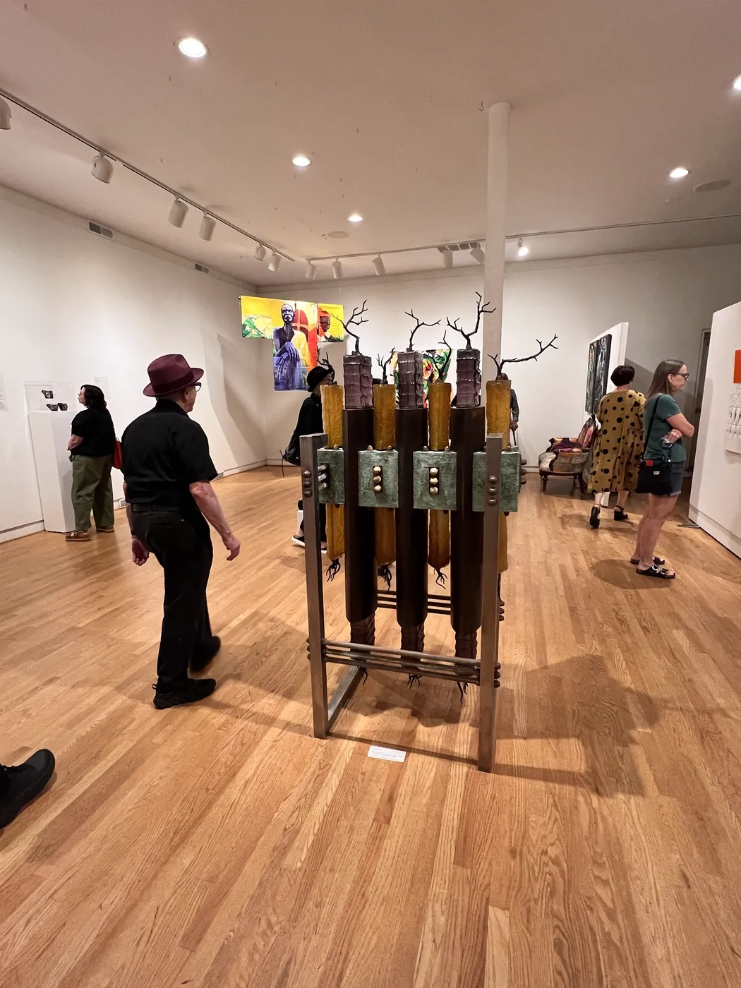Installation view or artwork from Agency: Craft in Chicago from the 1970s-80s and Beyond