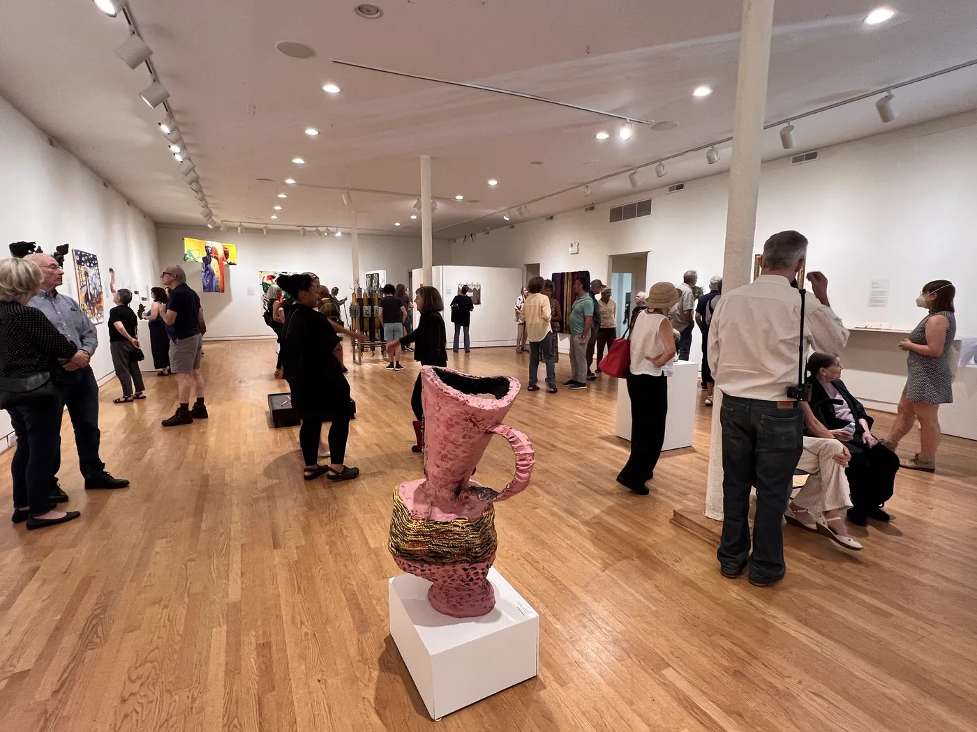 Installation view or artwork from Agency: Craft in Chicago from the 1970s-80s and Beyond