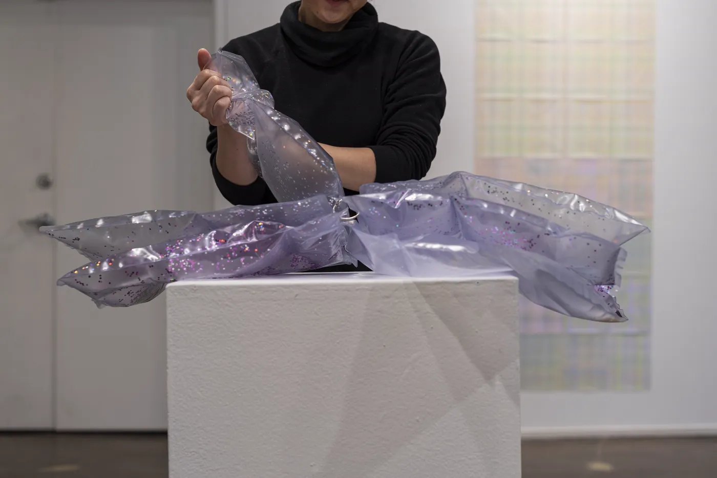 Installation view or artwork from Agency: Craft in Chicago from the 1970s-80s and Beyond