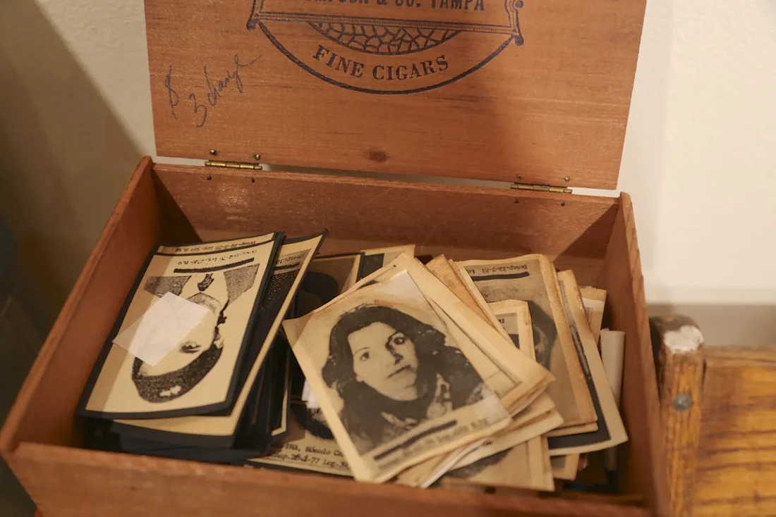 Installation view or artwork from Artists Respond to Genocide