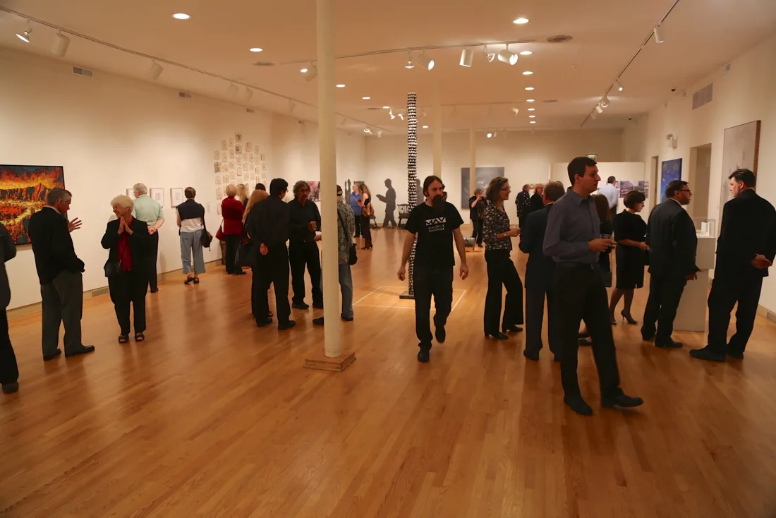 Installation view or artwork from Artists Respond to Genocide