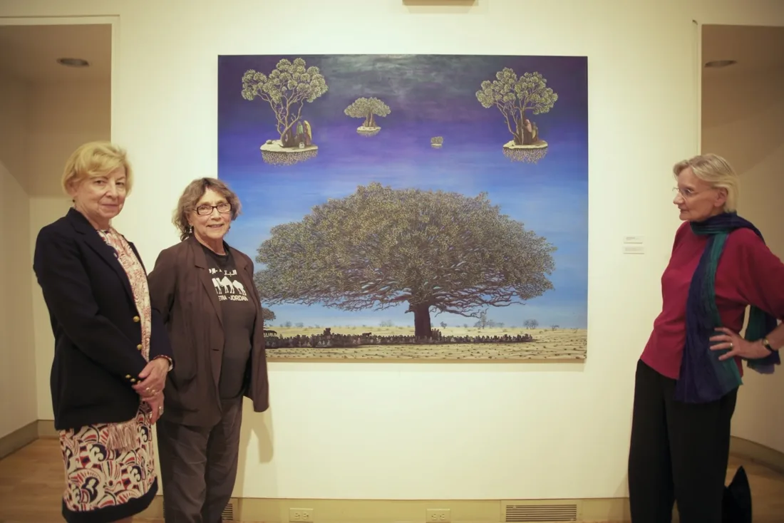 Installation view or artwork from Artists Respond to Genocide