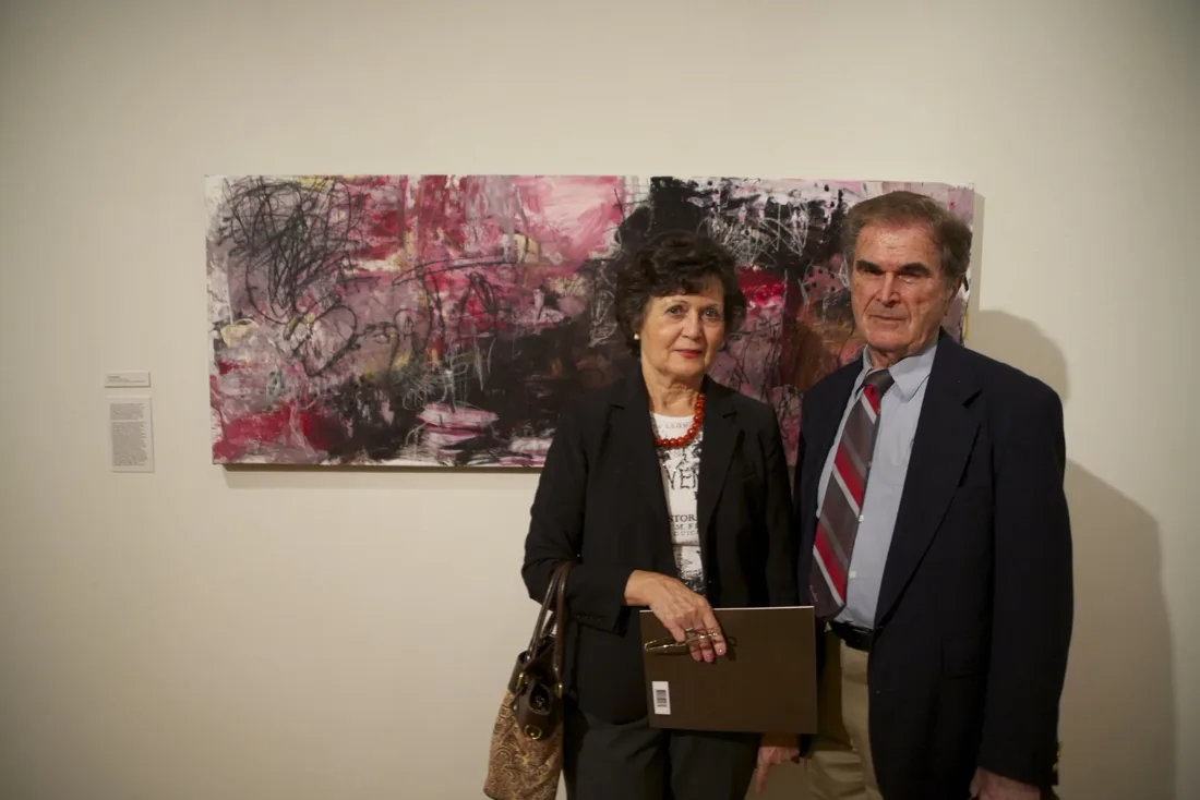 Installation view or artwork from Artists Respond to Genocide