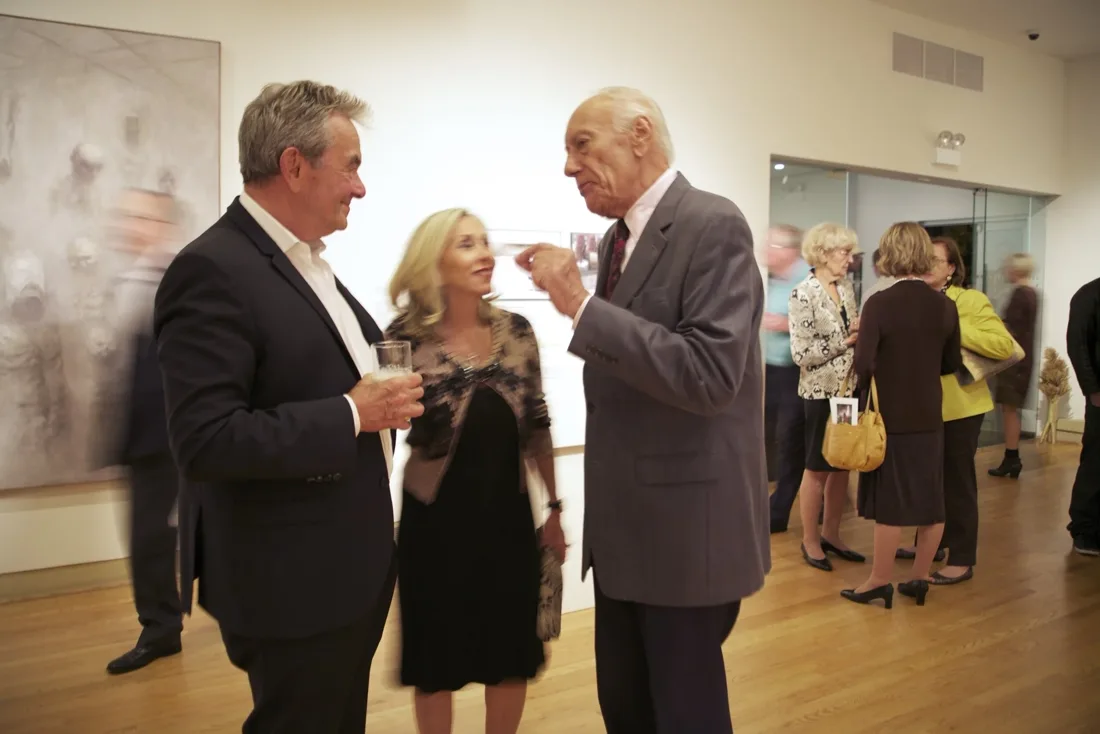 Installation view or artwork from Artists Respond to Genocide