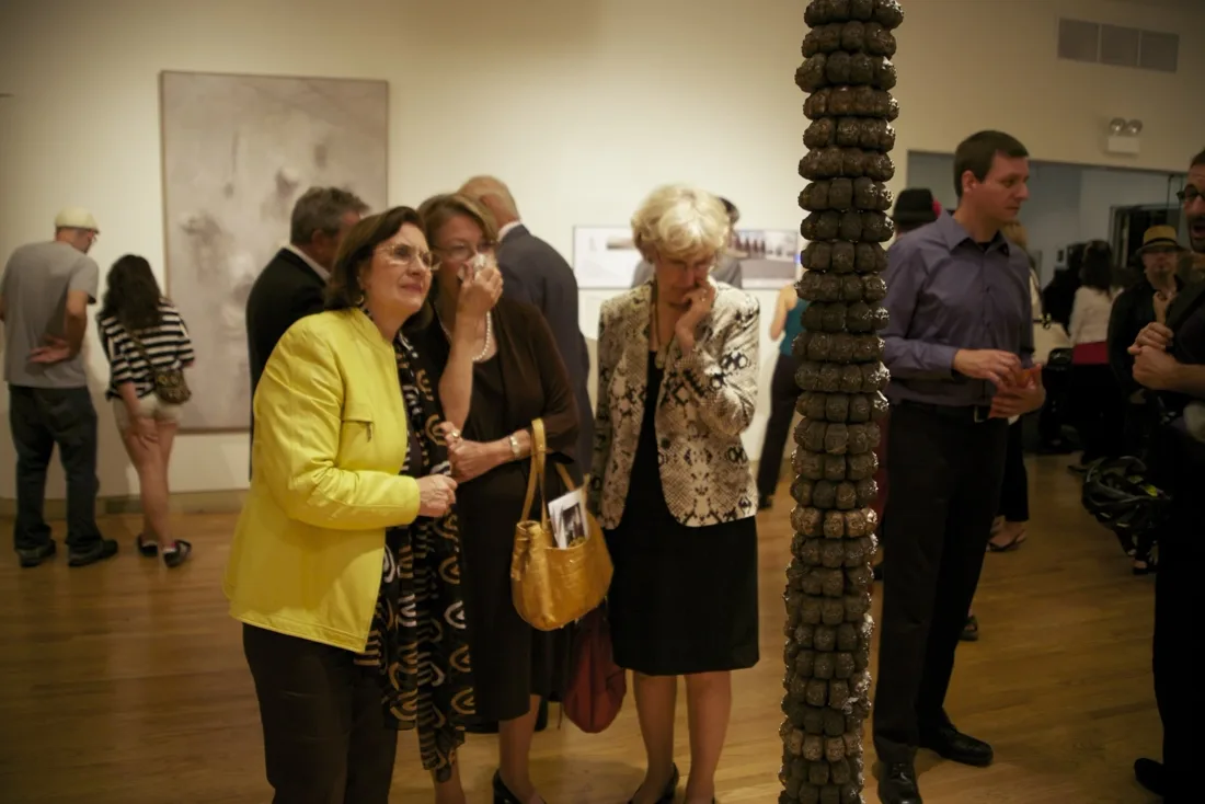 Installation view or artwork from Artists Respond to Genocide