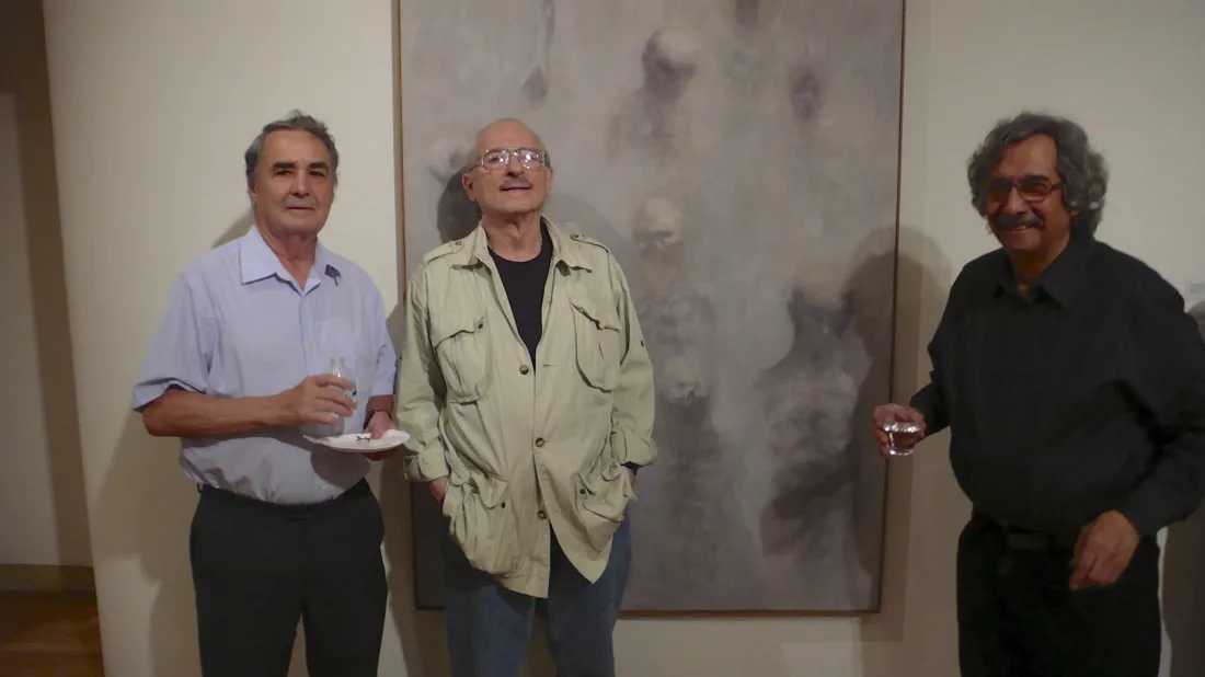 Installation view or artwork from Artists Respond to Genocide