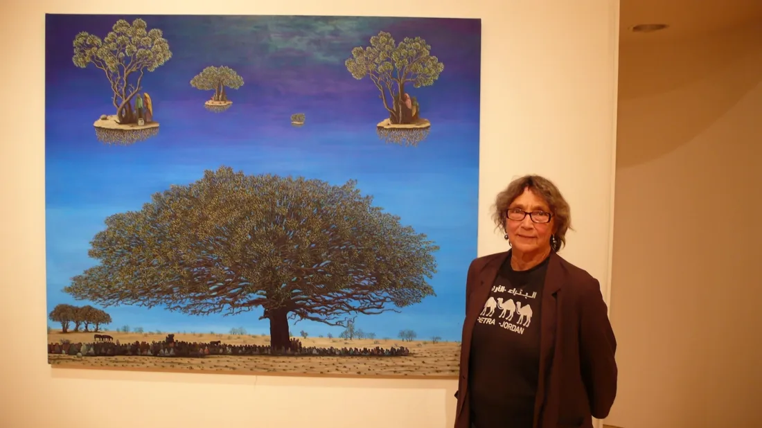 Installation view or artwork from Artists Respond to Genocide