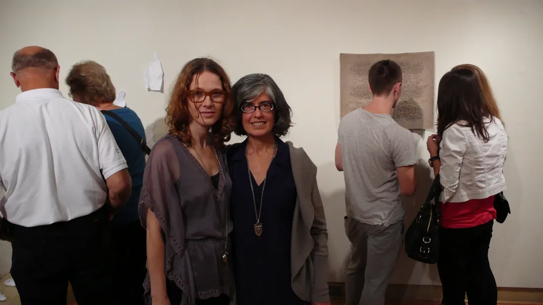 Installation view or artwork from Artists Respond to Genocide