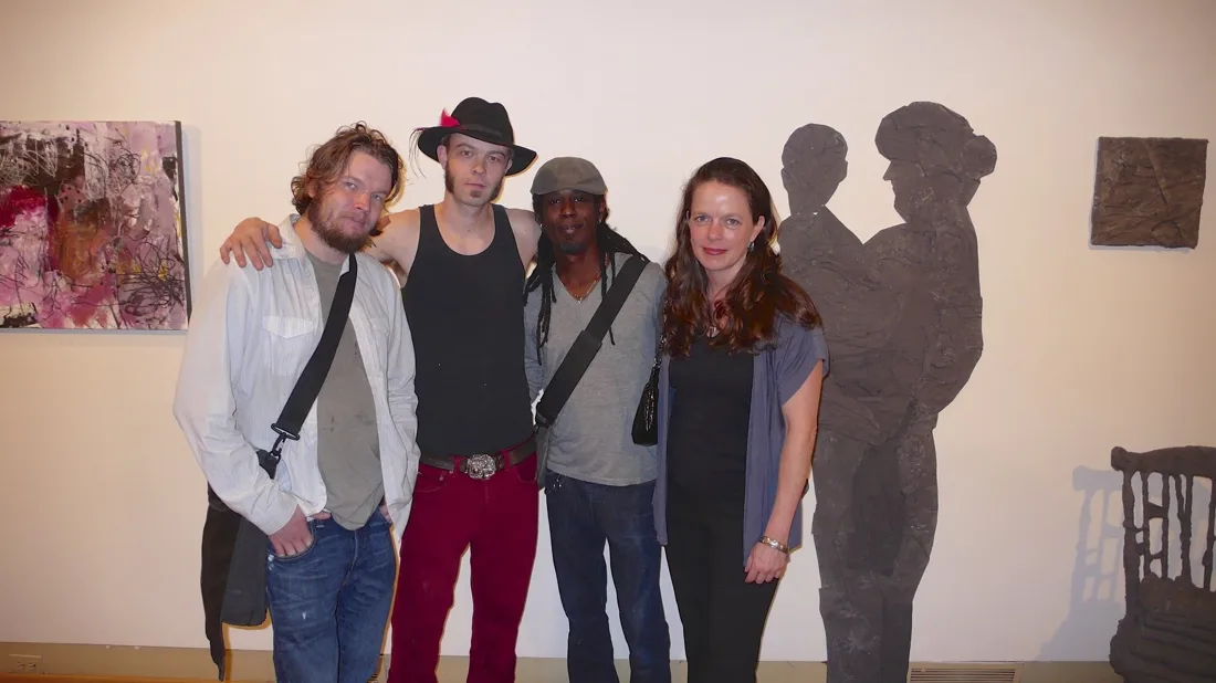 Installation view or artwork from Artists Respond to Genocide