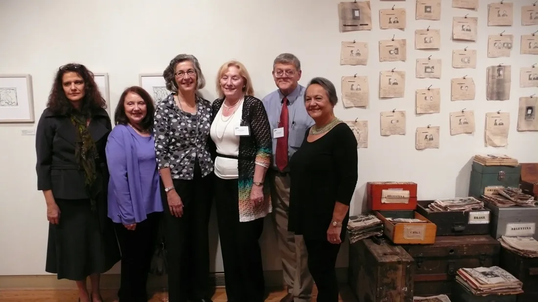 Installation view or artwork from Artists Respond to Genocide