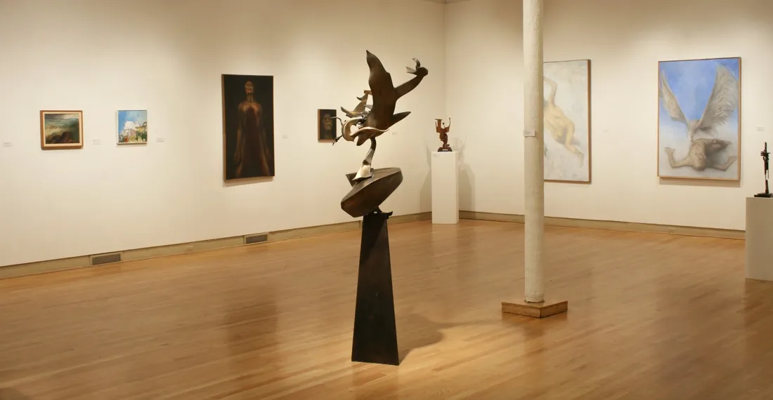 Installation view or artwork from Chicago Connection – Artists from the Post War Period
