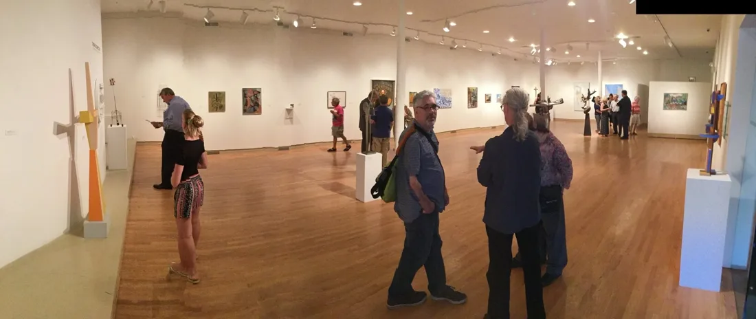 Installation view or artwork from Chicago Connection – Artists from the Post War Period