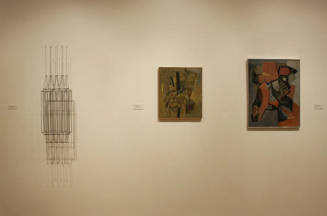 Installation view or artwork from Chicago Connection – Artists from the Post War Period