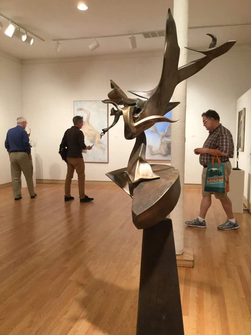 Installation view or artwork from Chicago Connection – Artists from the Post War Period