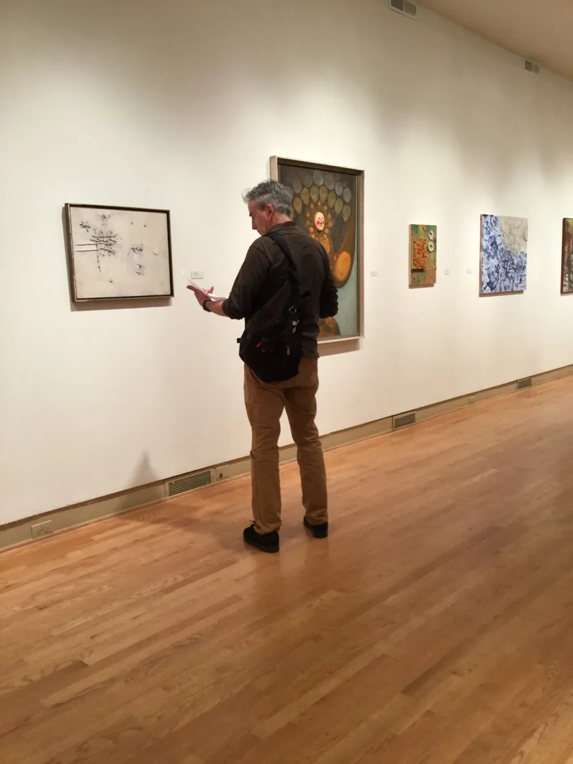 Installation view or artwork from Chicago Connection – Artists from the Post War Period