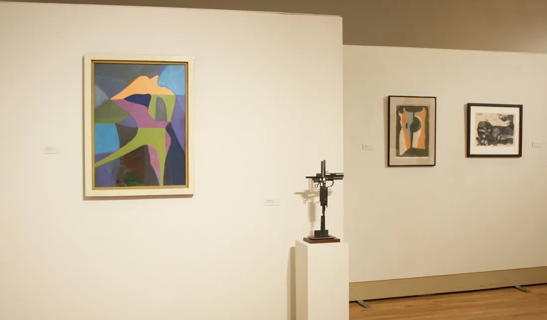 Installation view or artwork from Chicago Connection – Artists from the Post War Period