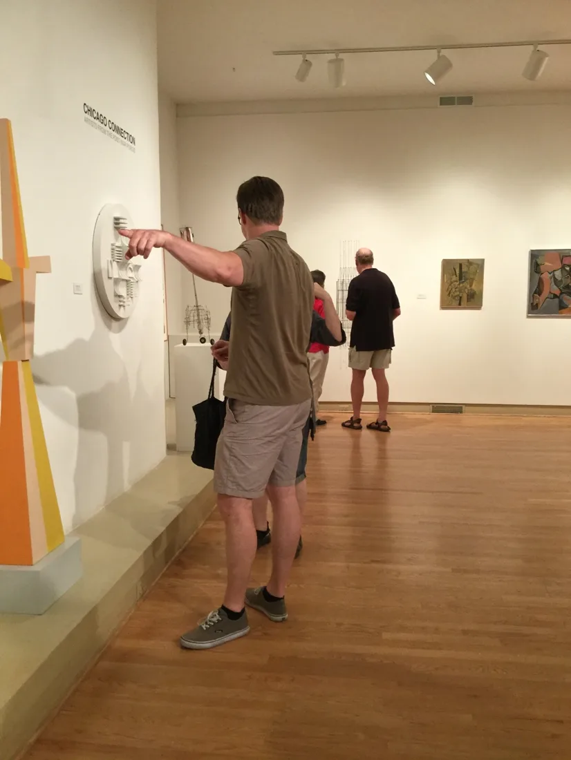 Installation view or artwork from Chicago Connection – Artists from the Post War Period