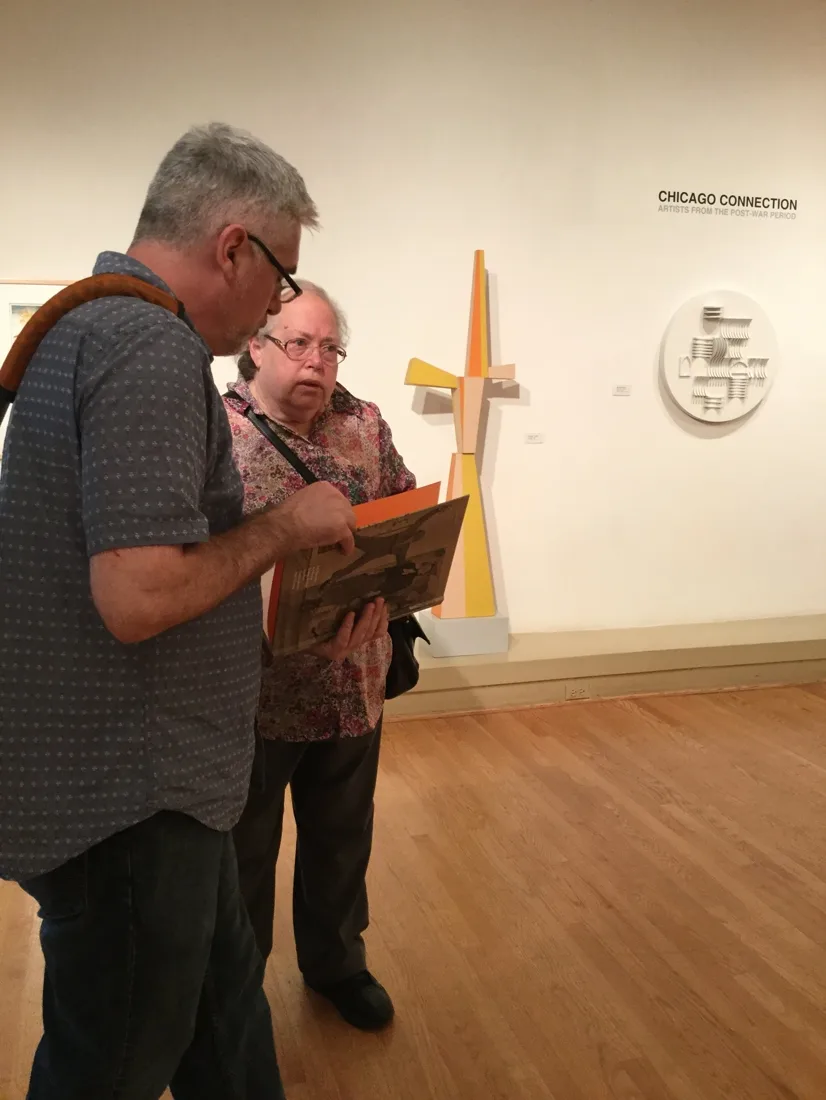 Installation view or artwork from Chicago Connection – Artists from the Post War Period