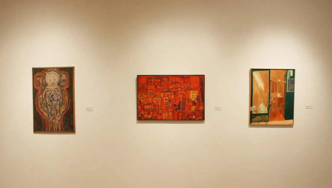 Installation view or artwork from Chicago Connection – Artists from the Post War Period
