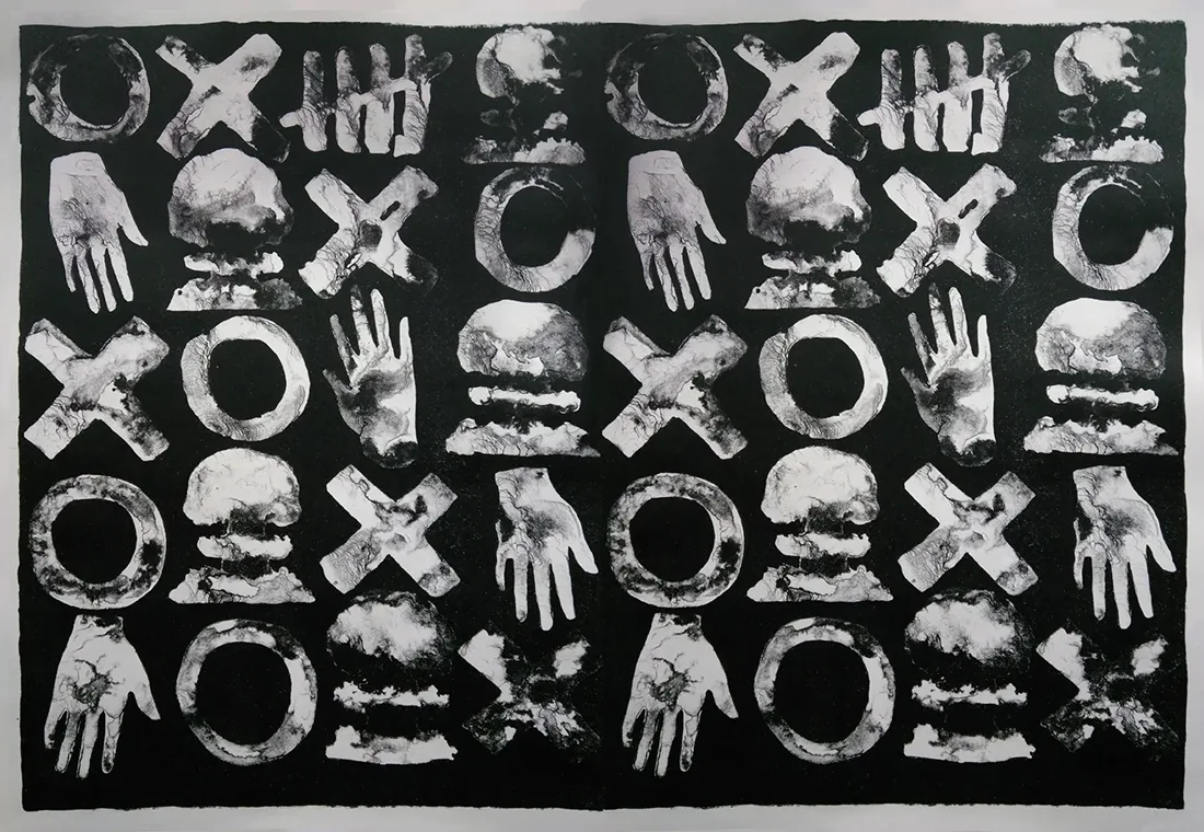 Installation view or artwork from Contemporary Ukrainian Graphics at the Turn of the XX/XXI Century