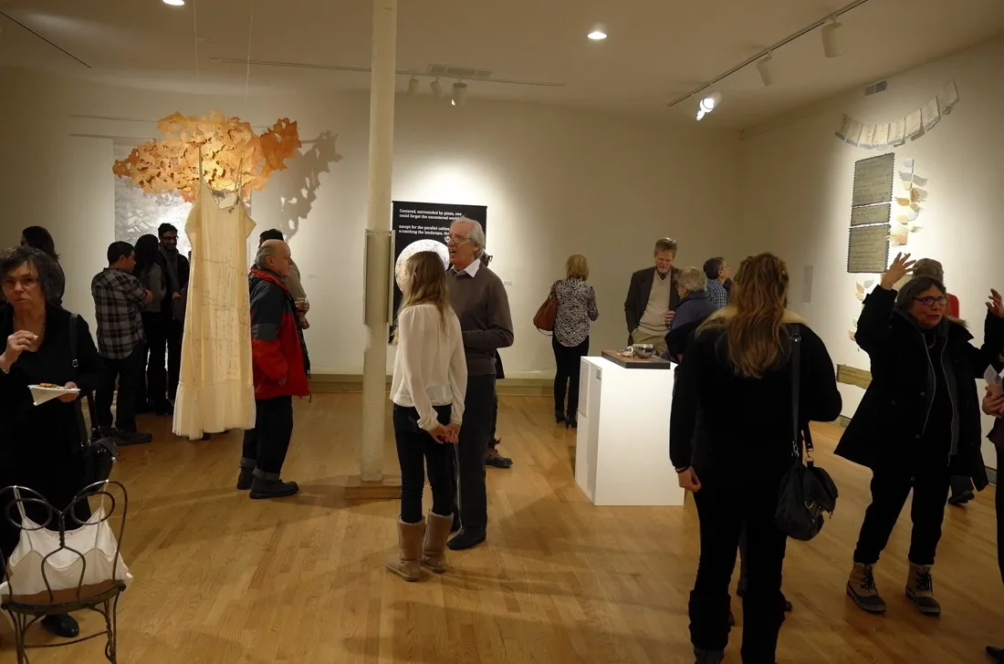 Installation view or artwork from Convergence: The Poetic Dialogue Project