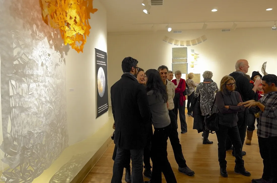 Installation view or artwork from Convergence: The Poetic Dialogue Project