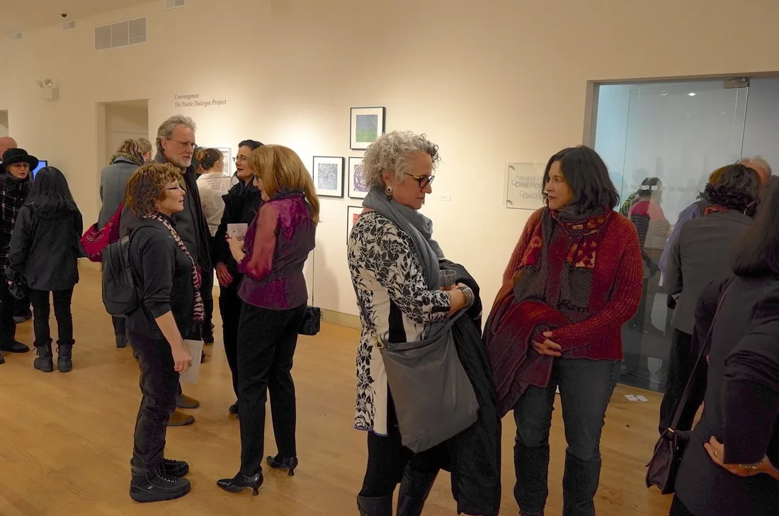 Installation view or artwork from Convergence: The Poetic Dialogue Project