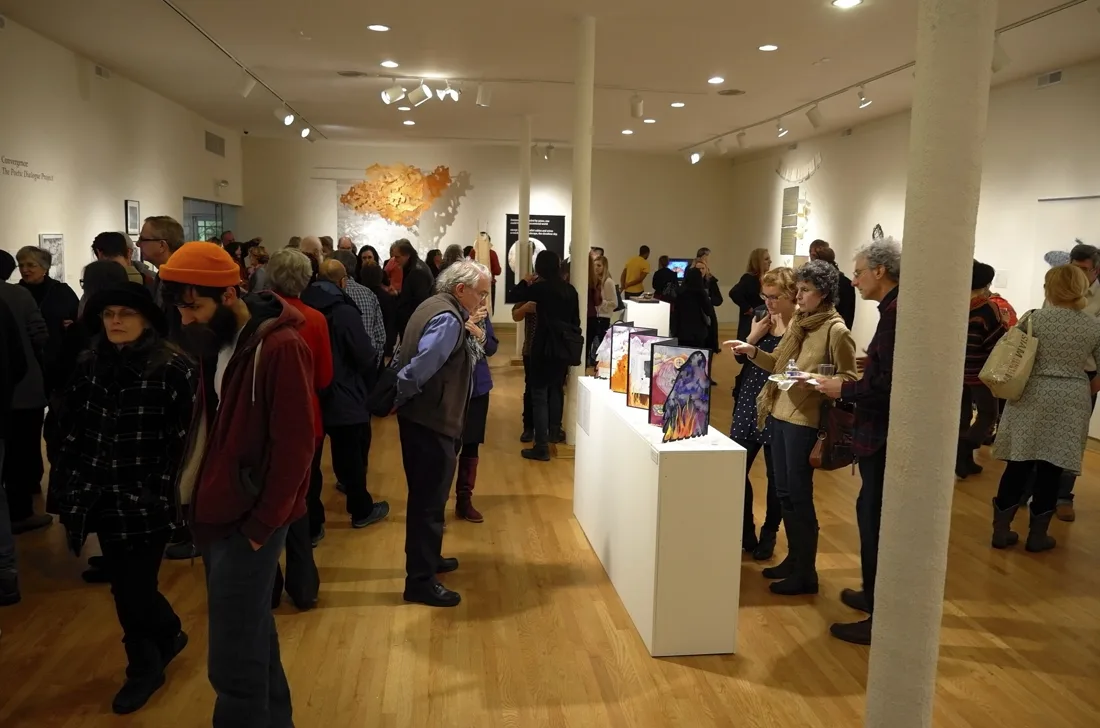 Installation view or artwork from Convergence: The Poetic Dialogue Project