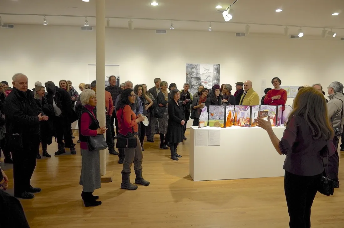 Installation view or artwork from Convergence: The Poetic Dialogue Project