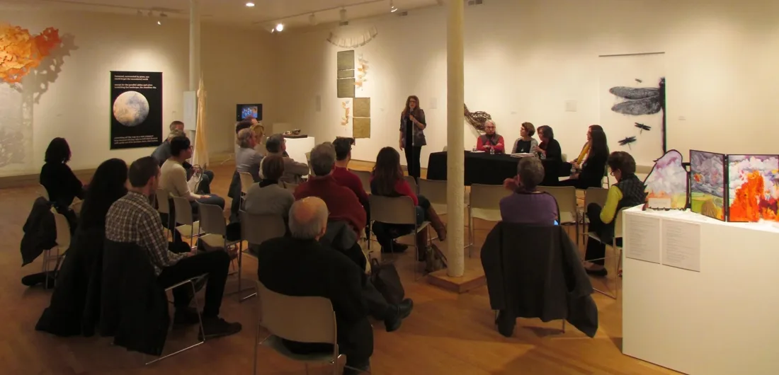 Installation view or artwork from Convergence: The Poetic Dialogue Project