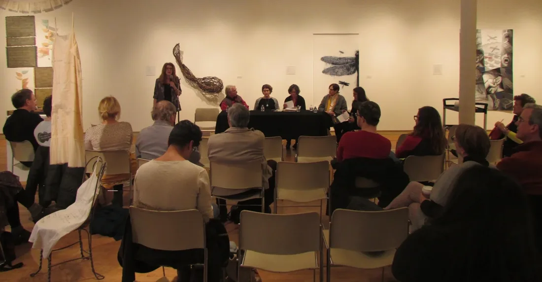 Installation view or artwork from Convergence: The Poetic Dialogue Project