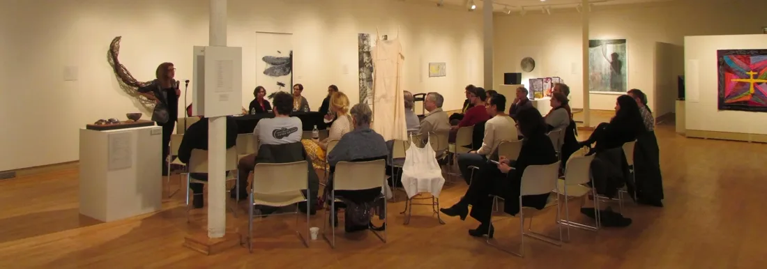 Installation view or artwork from Convergence: The Poetic Dialogue Project