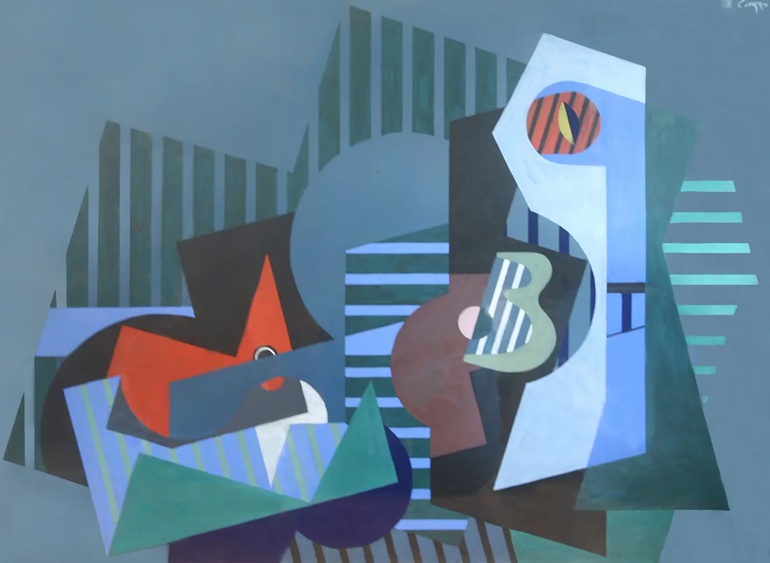 Installation view or artwork from Cubism Collage Cybergrams Concrete: 4 Artists from Moholy-Nagy's School