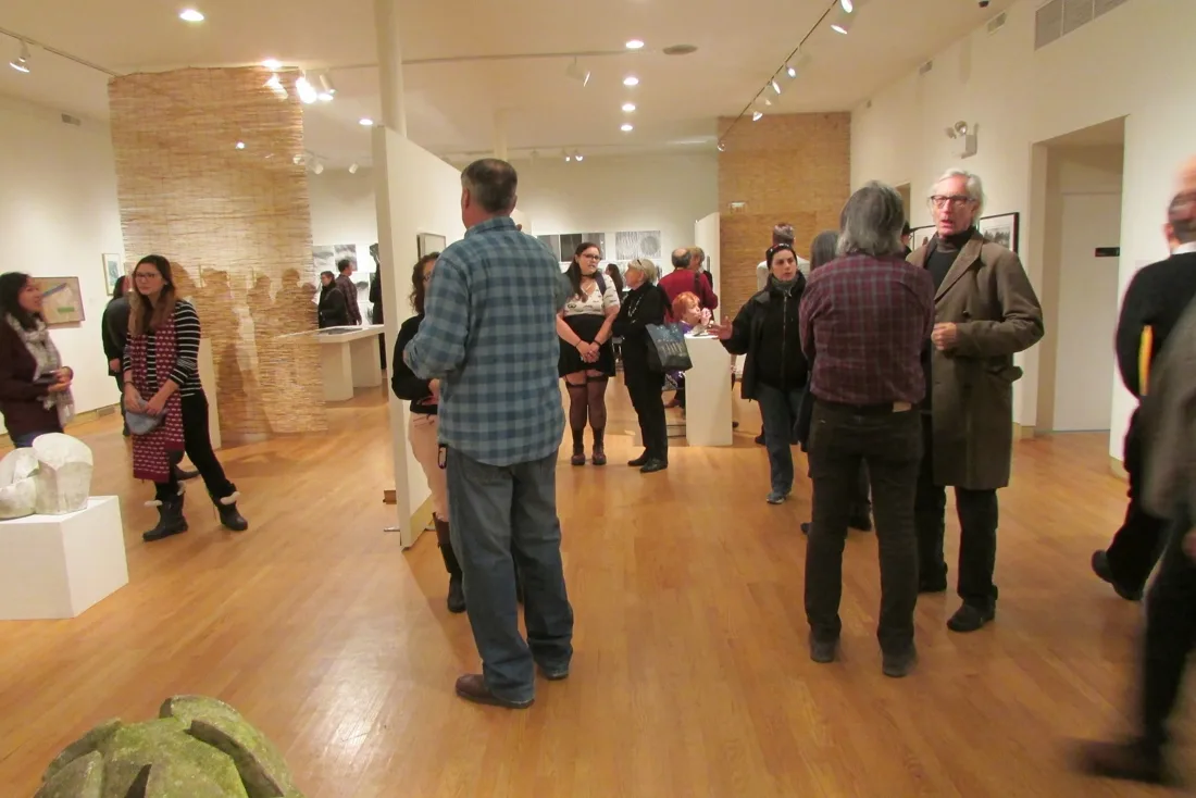 Installation view or artwork from Cubism Collage Cybergrams Concrete: 4 Artists from Moholy-Nagy's School