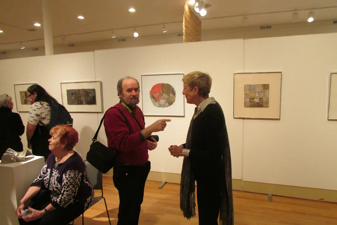Installation view or artwork from Cubism Collage Cybergrams Concrete: 4 Artists from Moholy-Nagy's School