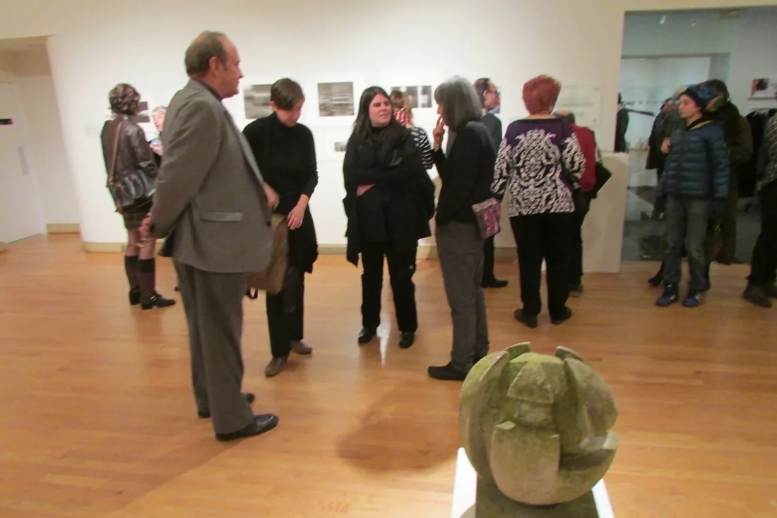 Installation view or artwork from Cubism Collage Cybergrams Concrete: 4 Artists from Moholy-Nagy's School