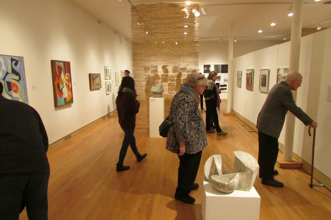 Installation view or artwork from Cubism Collage Cybergrams Concrete: 4 Artists from Moholy-Nagy's School