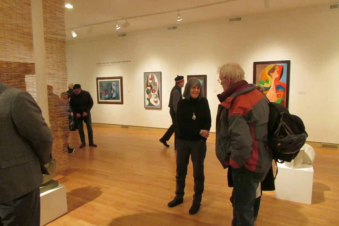 Installation view or artwork from Cubism Collage Cybergrams Concrete: 4 Artists from Moholy-Nagy's School