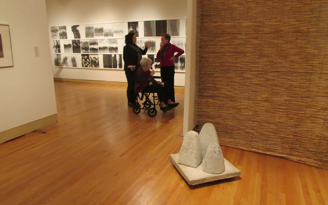 Installation view or artwork from Cubism Collage Cybergrams Concrete: 4 Artists from Moholy-Nagy's School