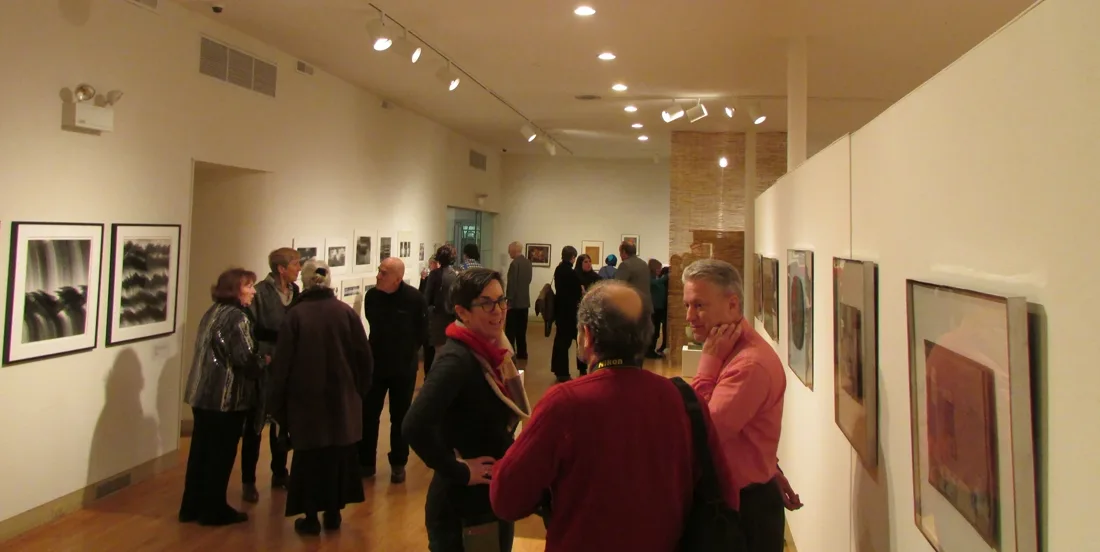 Installation view or artwork from Cubism Collage Cybergrams Concrete: 4 Artists from Moholy-Nagy's School