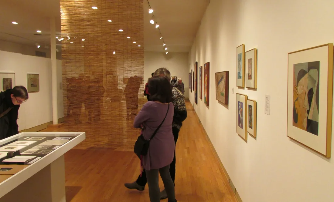 Installation view or artwork from Cubism Collage Cybergrams Concrete: 4 Artists from Moholy-Nagy's School